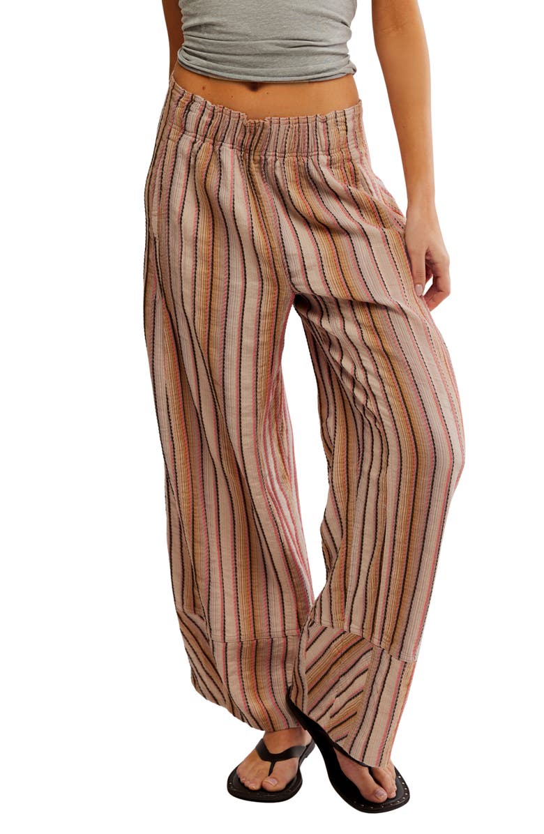 Free People Days End Stripe Cotton Drawstring Pants, Main, color,