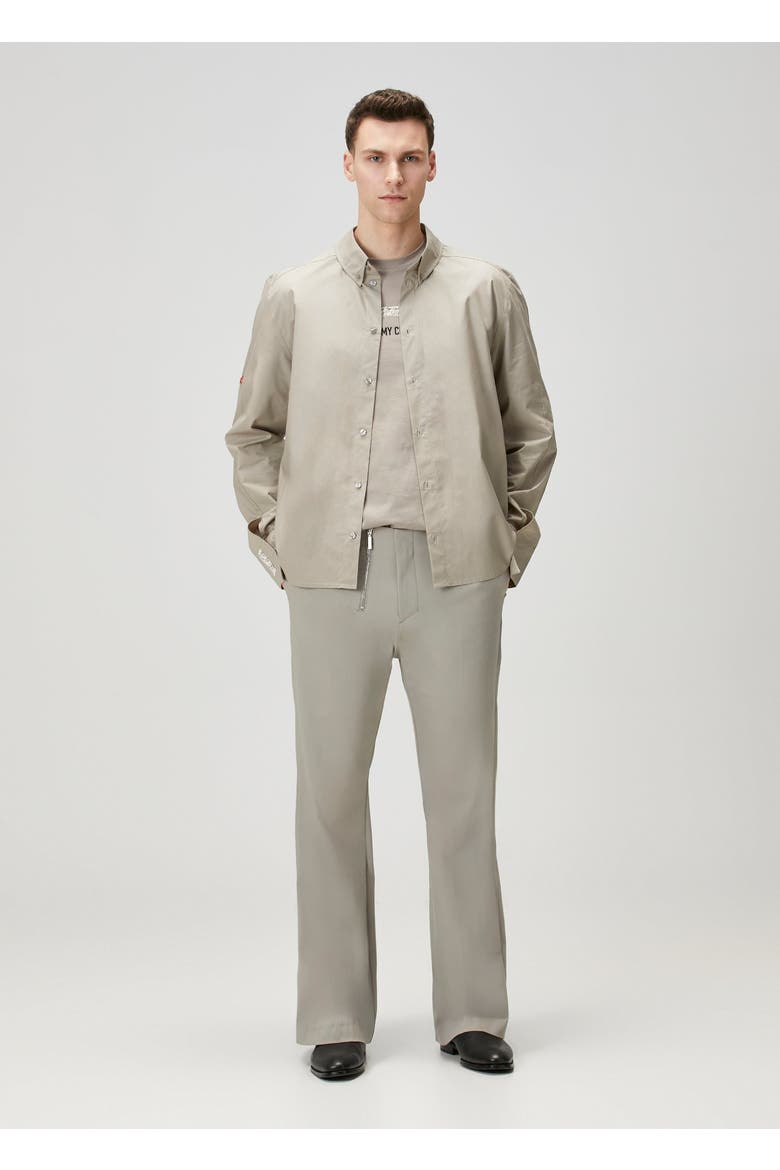 Pure Cotton Woven Shirt Fit Patch, Alternate, color, beige
