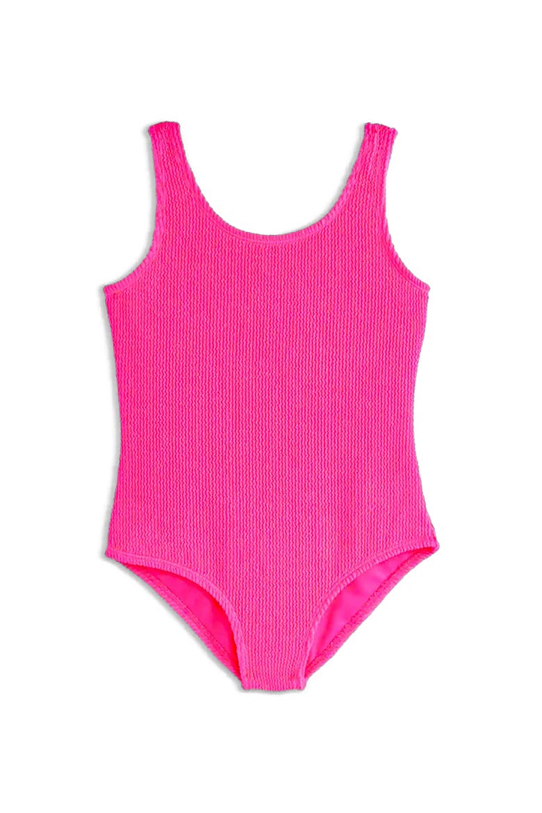 Crinkle One Piece, Alternate, color, Fuchsia