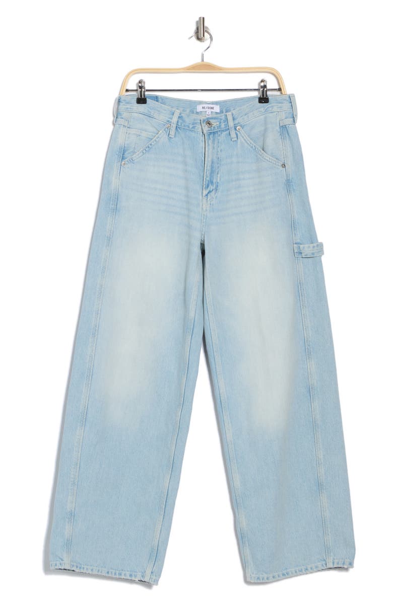 Re/Done Wide Leg Carpenter Jeans, Alternate, color, Faded Artisan