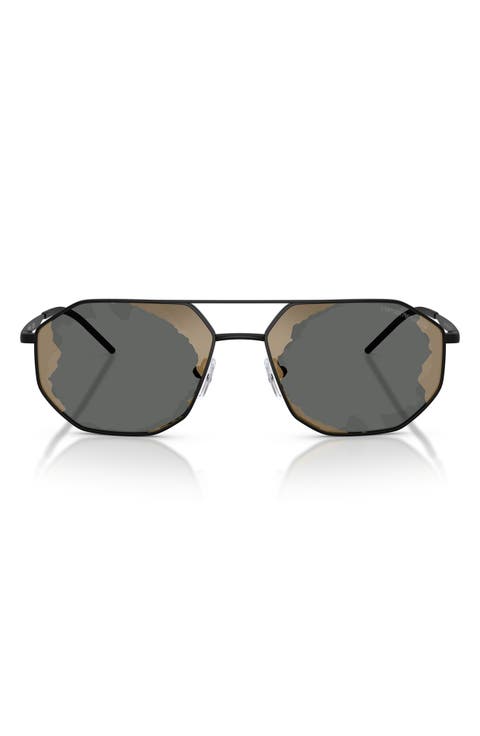 58mm Aviator Sunglasses