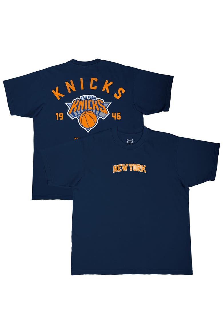 Men's Stadium Essentials  Navy New York Knicks Get Back Heavyweight Urban T-Shirt, Main, color, Navy
