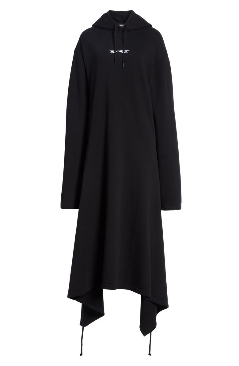 VETEMENTS Hoodie Wrap Dress, Alternate, color, 