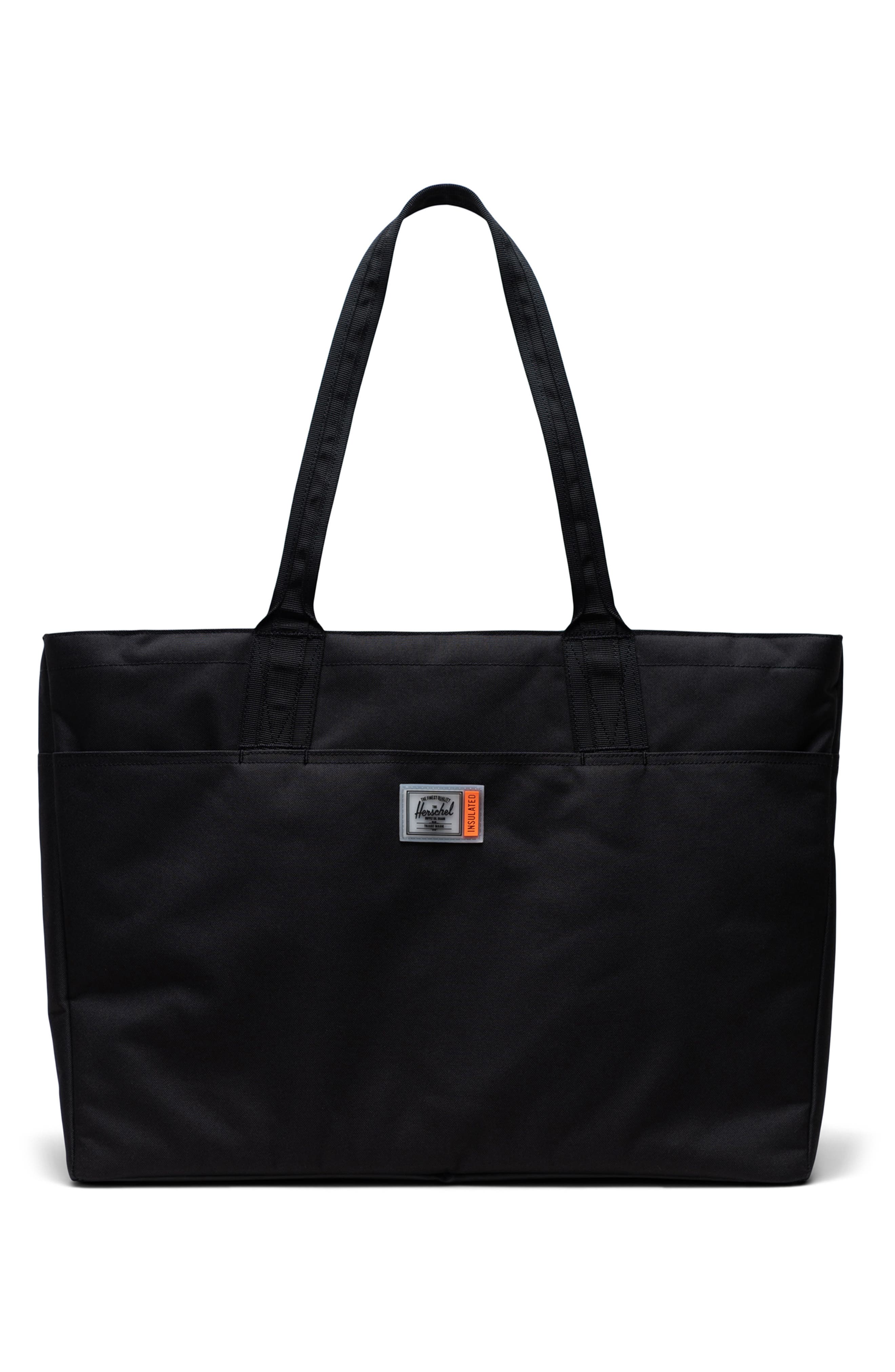 Herschel Supply Co. Alexander Insulated Recycled Polyester Zip Tote and Bottle Holder, Alternate, color, 