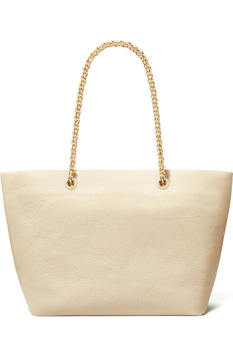 Tory Burch Ella Chain Crinkle Leather Tote, Alternate, color,