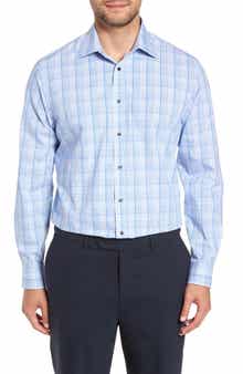 Nordstrom Men's Shop Tech-Smart Traditional Fit Plaid Dress Shirt