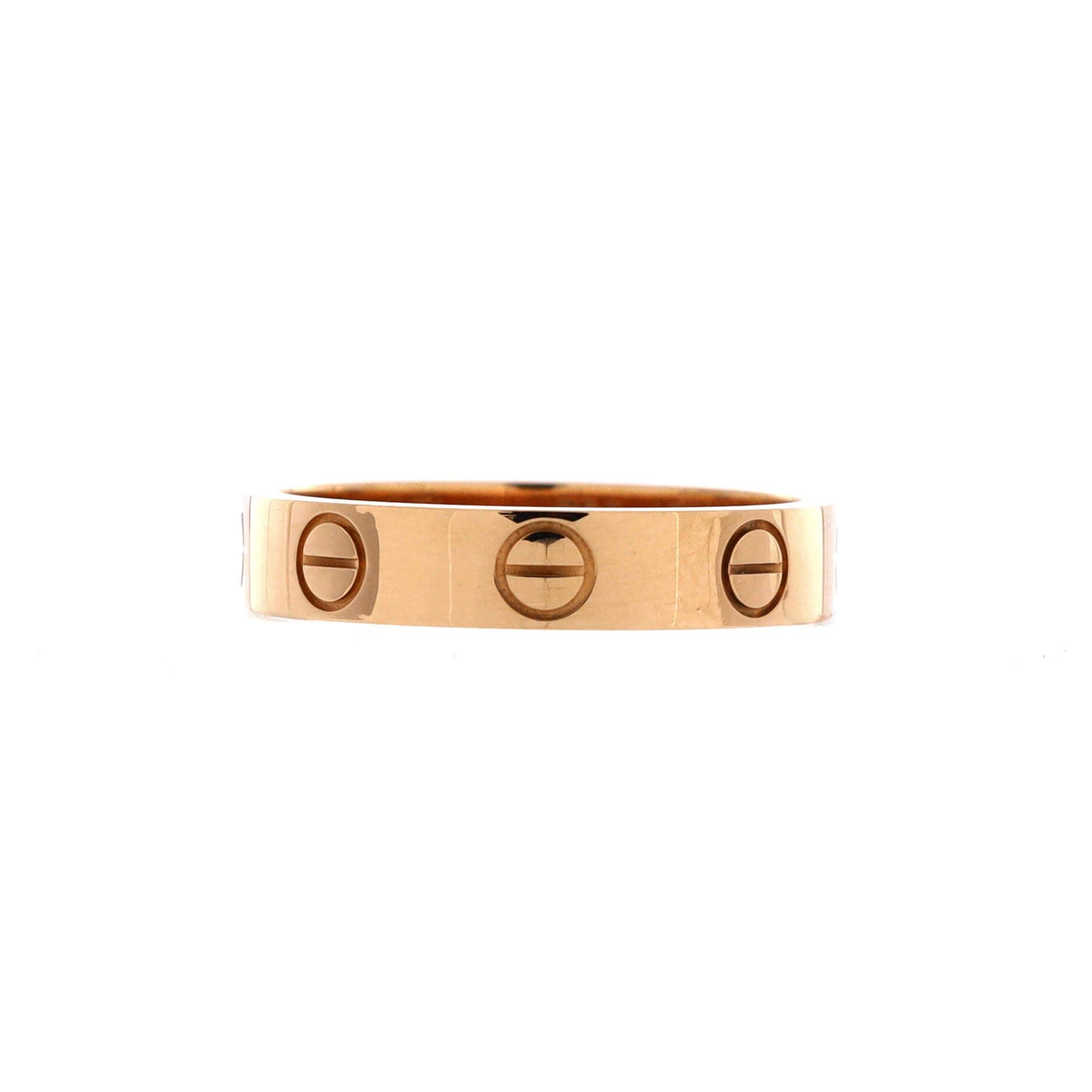 Love Wedding Band Ring 18K Rose Gold, Main, color, Metallic Gold