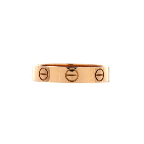 Love Wedding Band Ring 18K Rose Gold