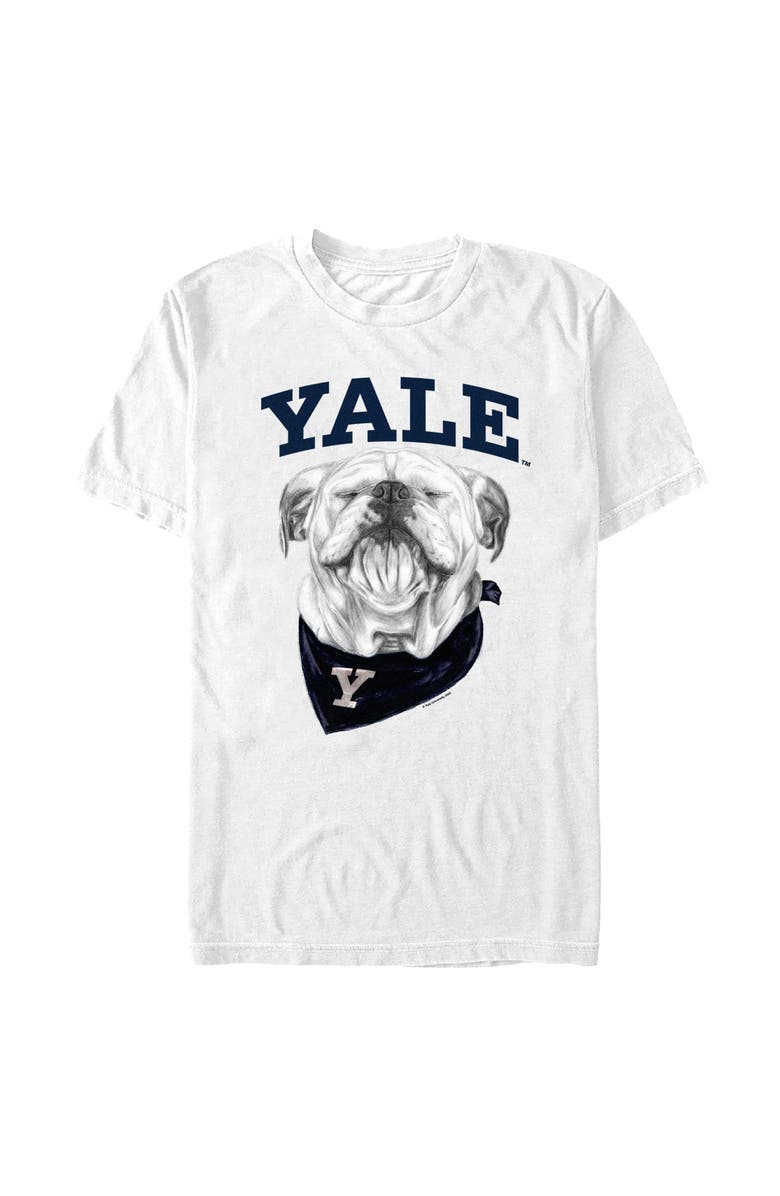 Yale University Men's Yale University Happy Handsome Dan Graphic T-Shirt, Main, color, White