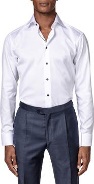 Eton Slim Fit Cotton Twill Dress Shirt