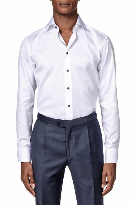 Eton Slim Fit Cotton Twill Dress Shirt