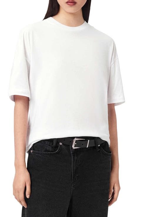 Fuse Etta Oversize Appliqué Cotton Graphic T-Shirt