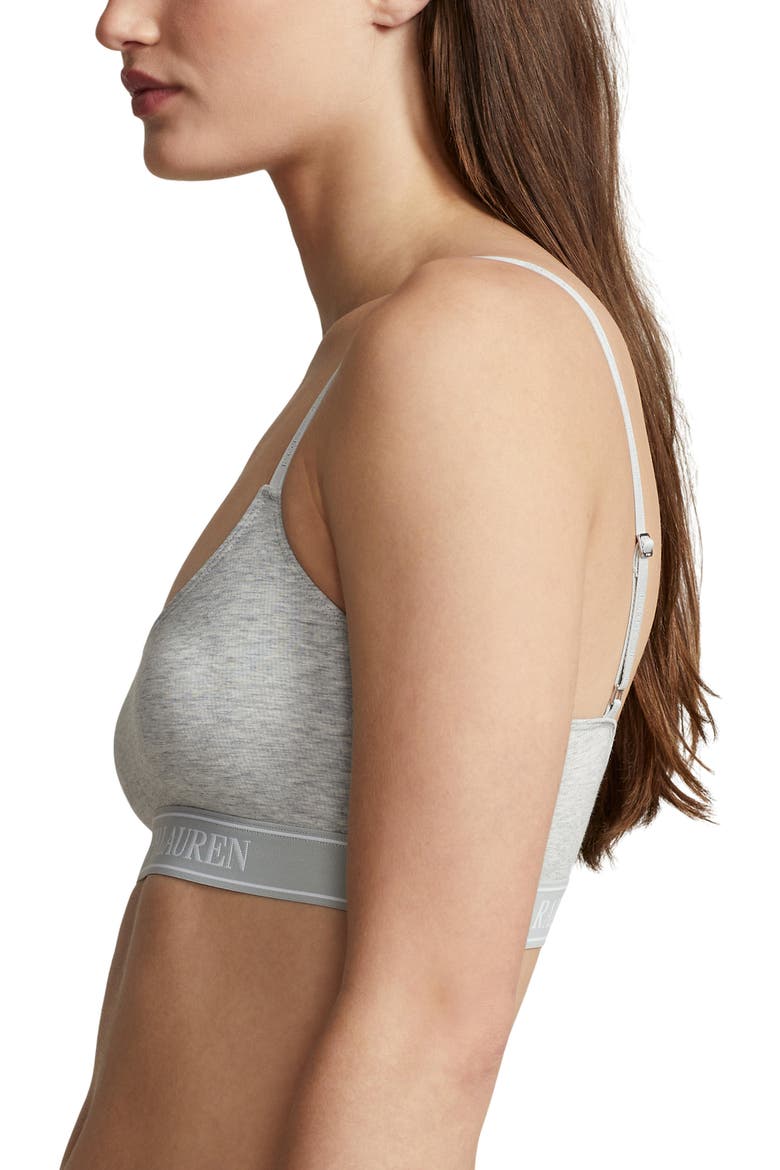 Scoop Neck Bralette, Alternate, color, HEATHER GREY