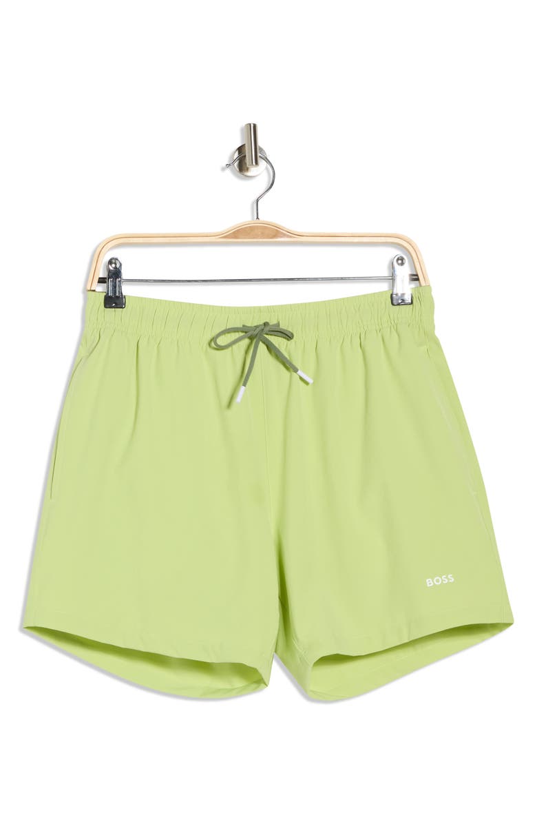 BOSS Tio Swim Trunks, Main, color, Light/ Pastel Green