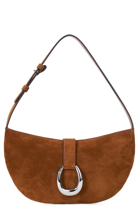 Harlow Crescent Leather Shoulder Bag