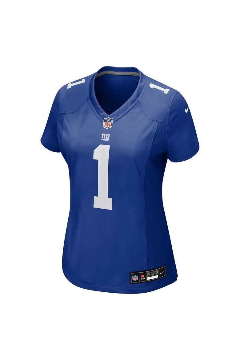 Women's Nike Malik Nabers  Royal New York Giants Game Jersey, Alternate, color, Royal