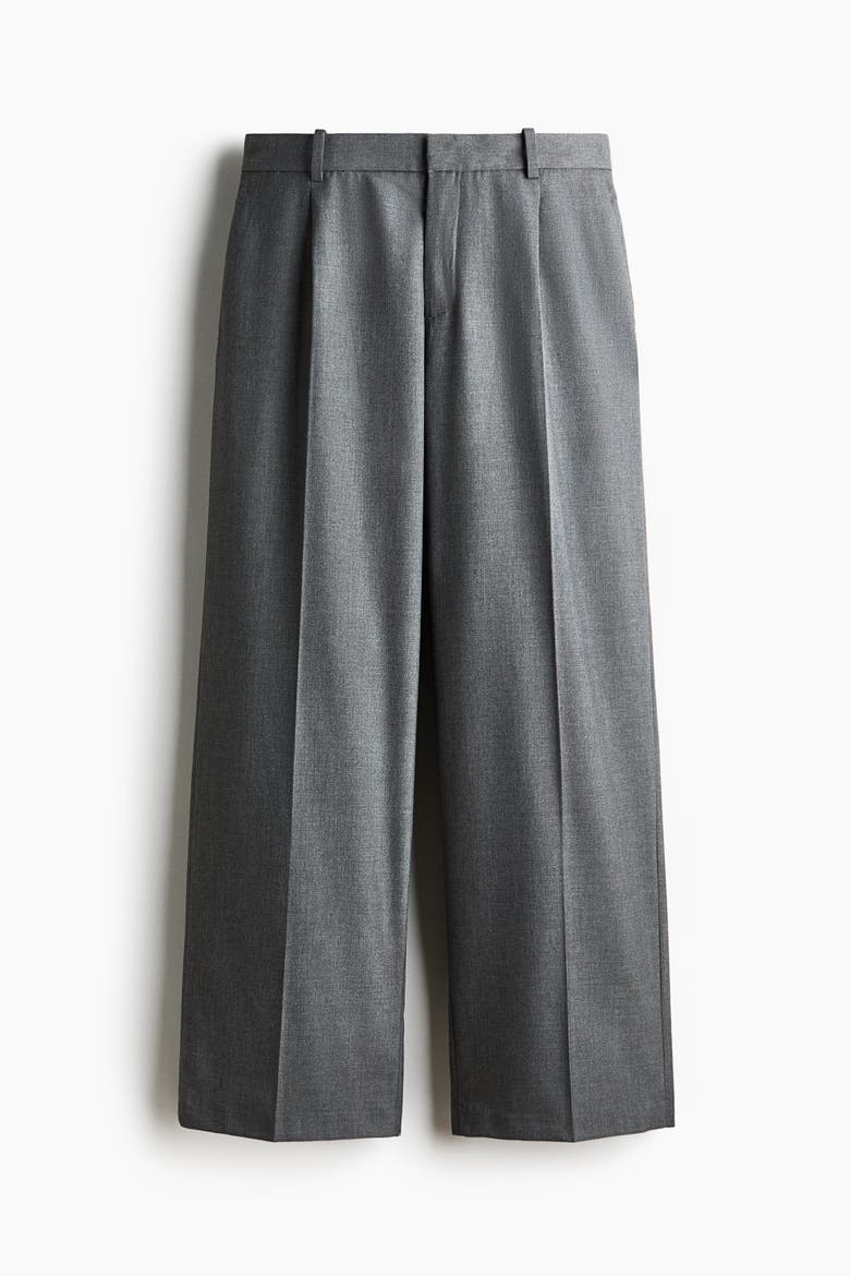 Loose-fit Tailored Pants, Alternate, color, Gray