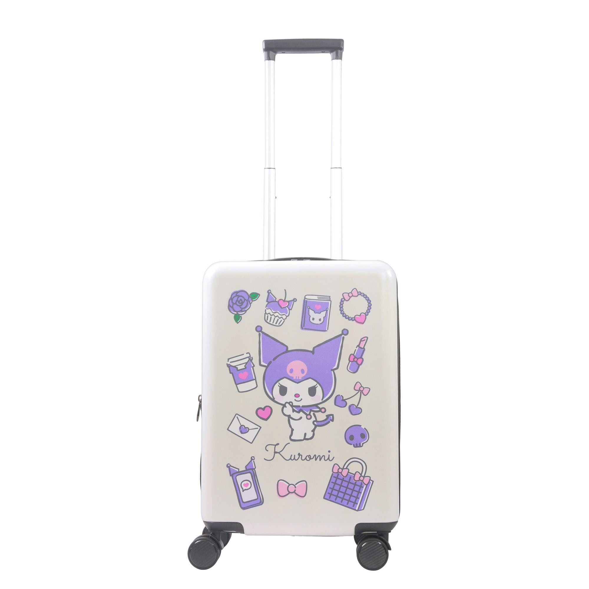 Ful Sanrio Kuromi 
My Melody 22.5" Hardside Carry-On Spinner, Alternate, color, Black