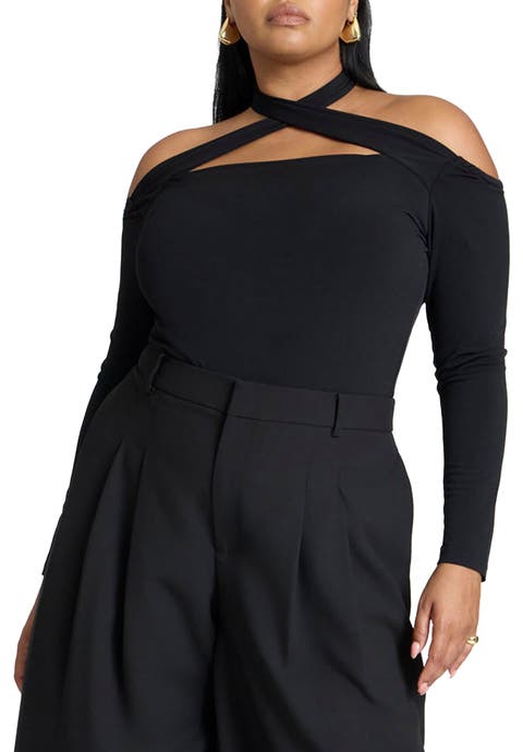 Cross Front Cut Out Top (Plus)