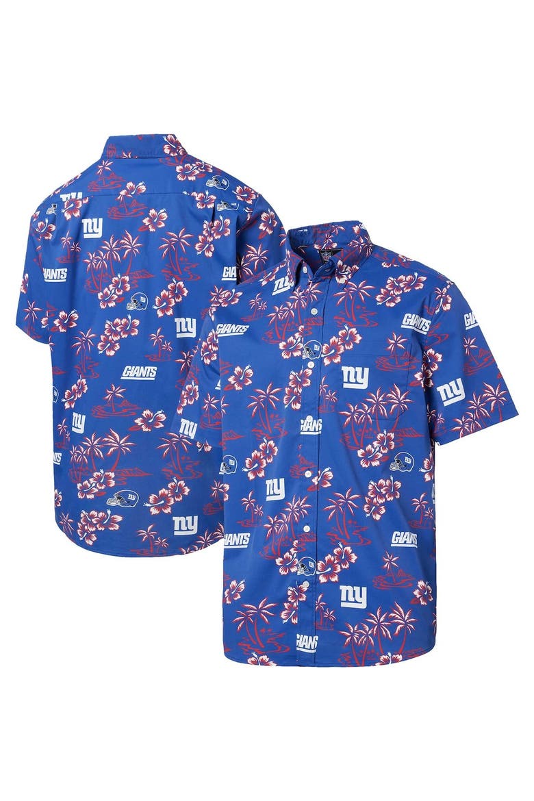 Men's Reyn Spooner Royal New York Giants Kekai Button-Up Shirt, Main, color, Royal