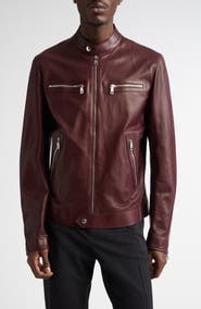 Dolce&Gabbana Leather Biker Jacket