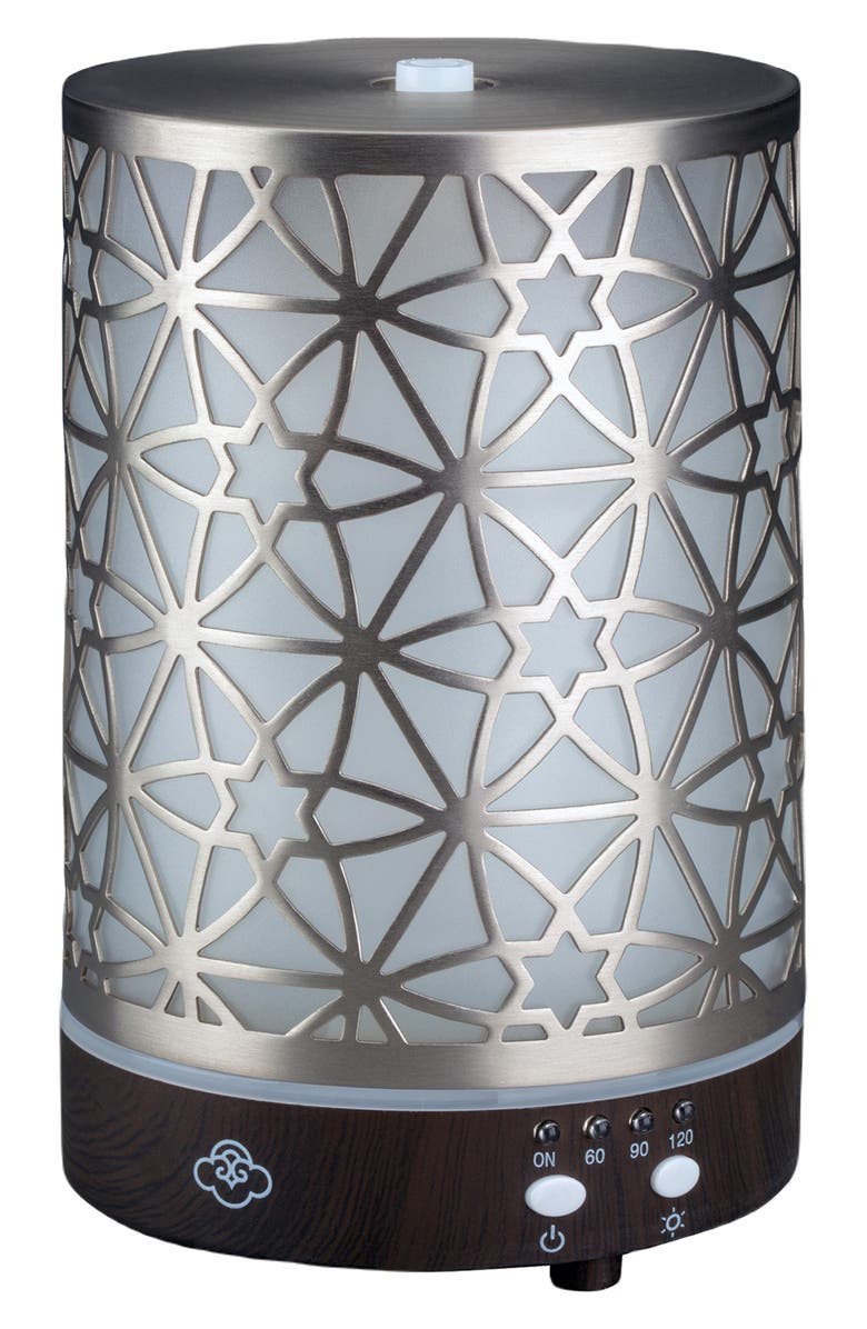 SERENE HOUSE Nexus Metal Ultrasonic Aroma Diffuser, Main, color, Silver