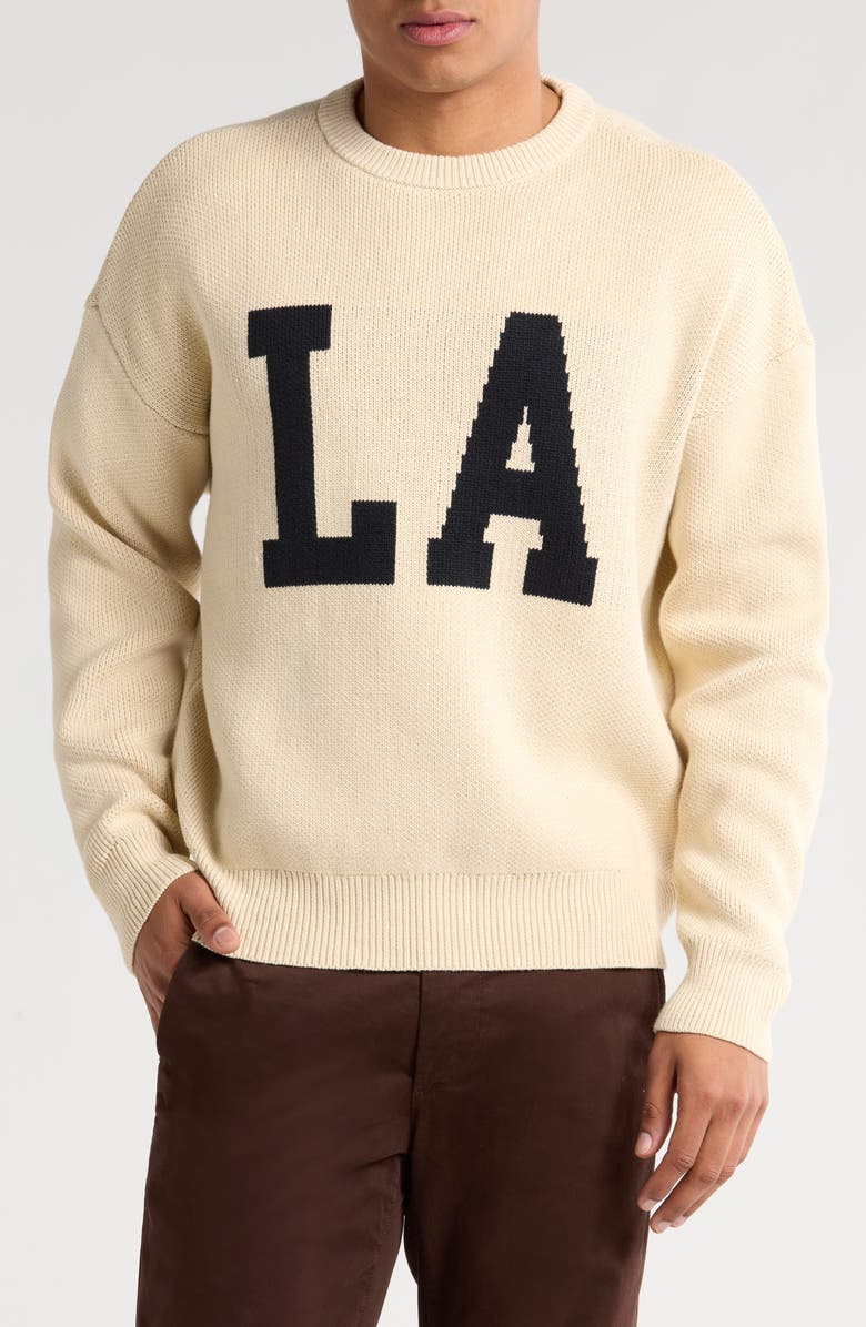 PacSun LA Intarsia Crewneck Sweater, Main, color, 