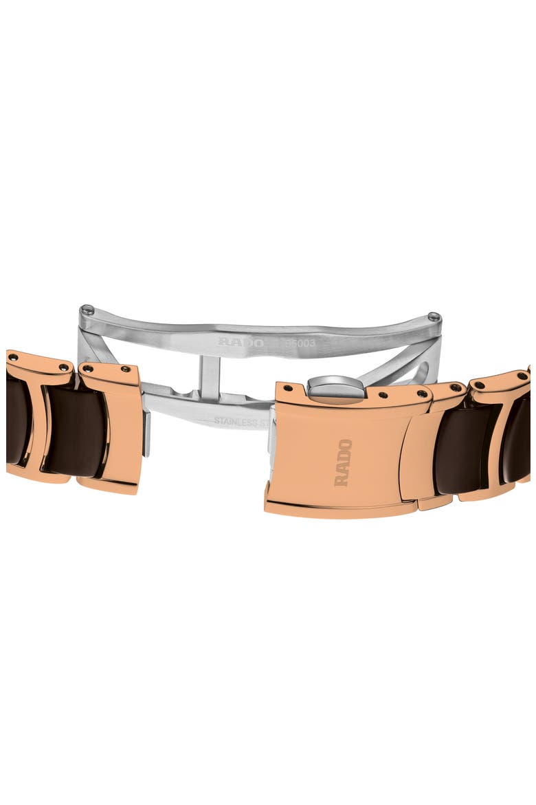 Centrix Diamond Bracelet Watch, 30.5mm, Alternate, color, BROWN