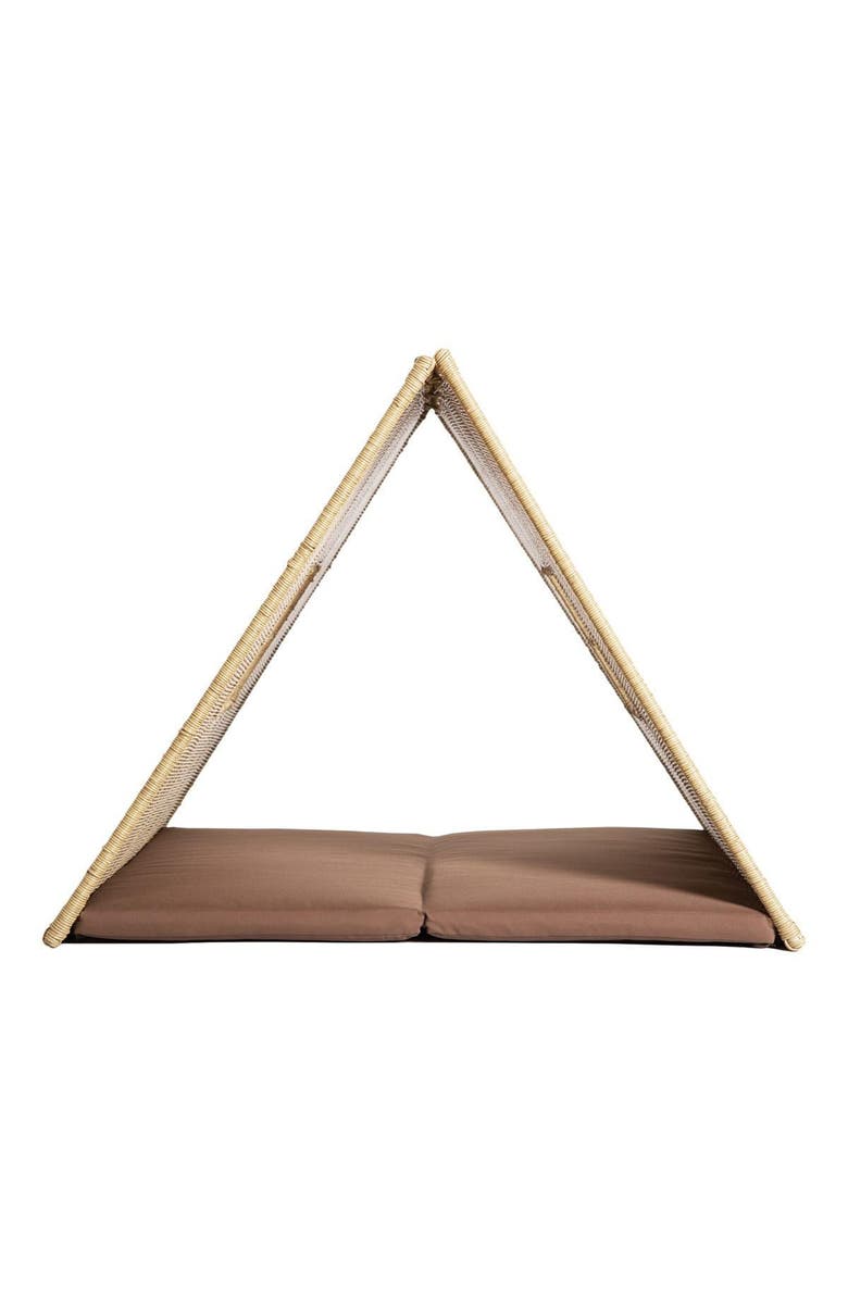 Kaplan Early Learning Company Wicker House Tent, Alternate, color, Brown