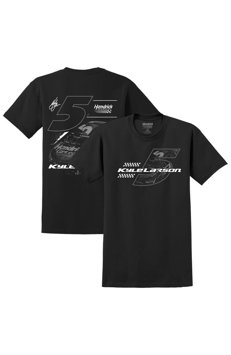 HENDRICK MOTORSPORTS TEAM COLLECTION Men's Hendrick Motorsports Team Collection Black Kyle Larson Tonal Tri-Blend T-Shirt, Alternate, color,