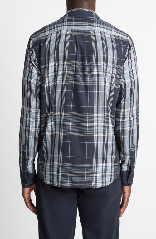 Vince Dunluce Plaid Button-up Shirt In Burgundy