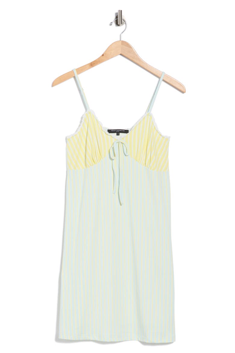 Striped Jersey Chemise, Alternate, color, SALT WATER