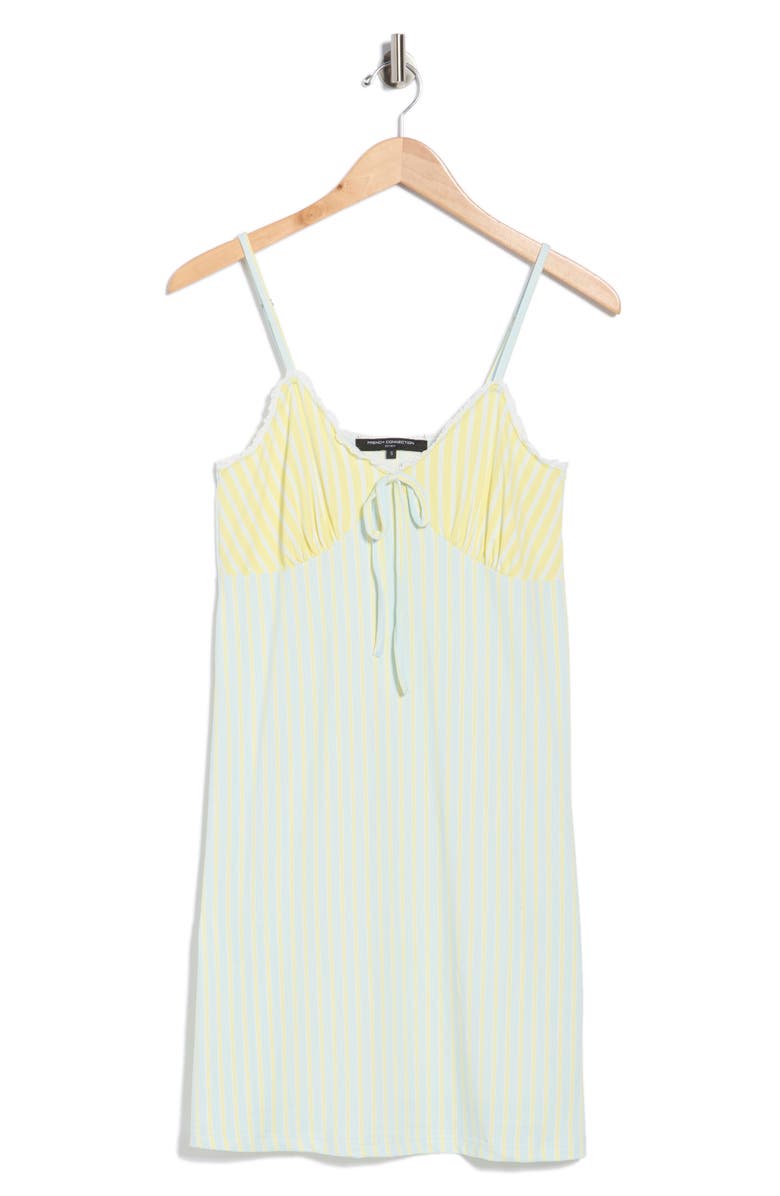 French Connection Striped Jersey Chemise, Alternate, color, Salt Water