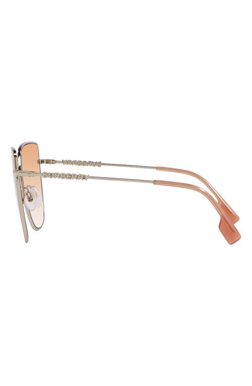 Burberry Alexis 61mm Gradient Irregular Sunglasses In Red
