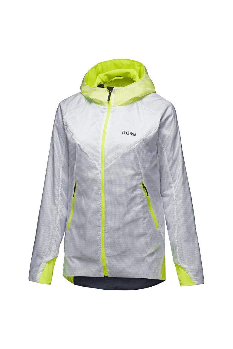 R5 Windstopper Insulated Jacket - Women's, Alternate, color, White/Neon Yellow
