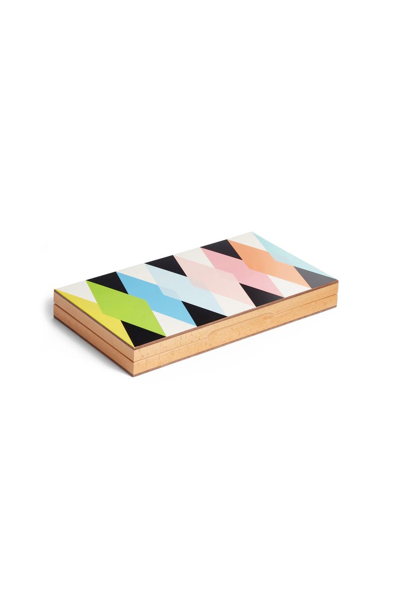 Design Store Colorful Backgammon Set, Main, color, NONE