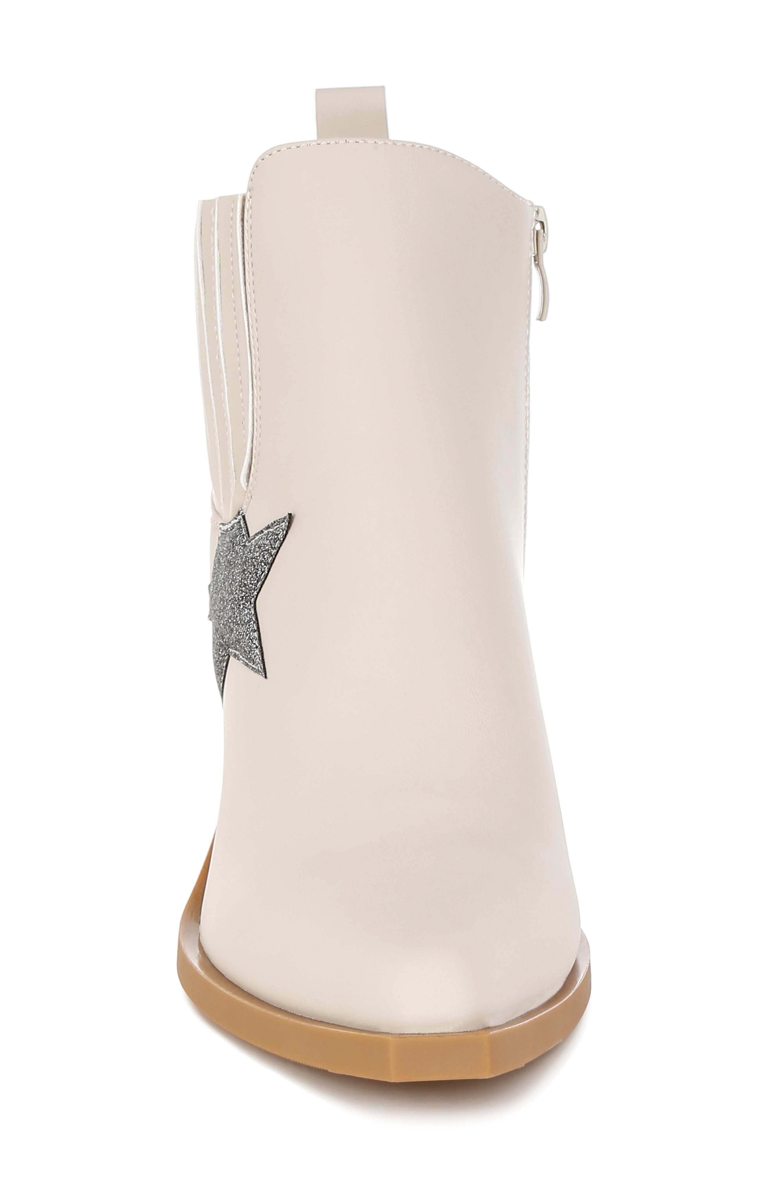 LONDON RAG Melt Down Glitter Star Bootie, Alternate, color, Beige