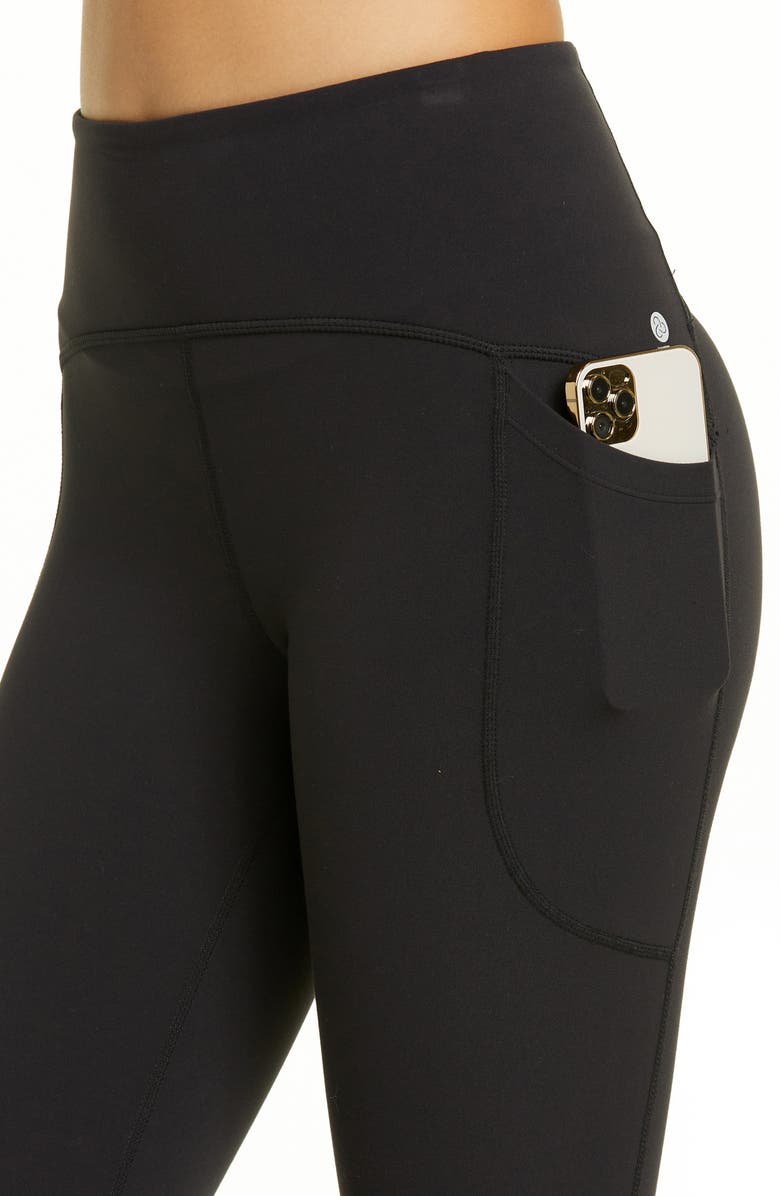 Zella Studio Luxe High Waist Pocket Leggings, Alternate, color,