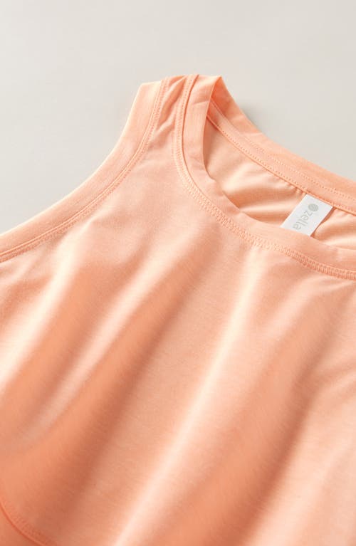 Zella Girl Kids' Freetime Side Slit Tank Top In Coral Nectar