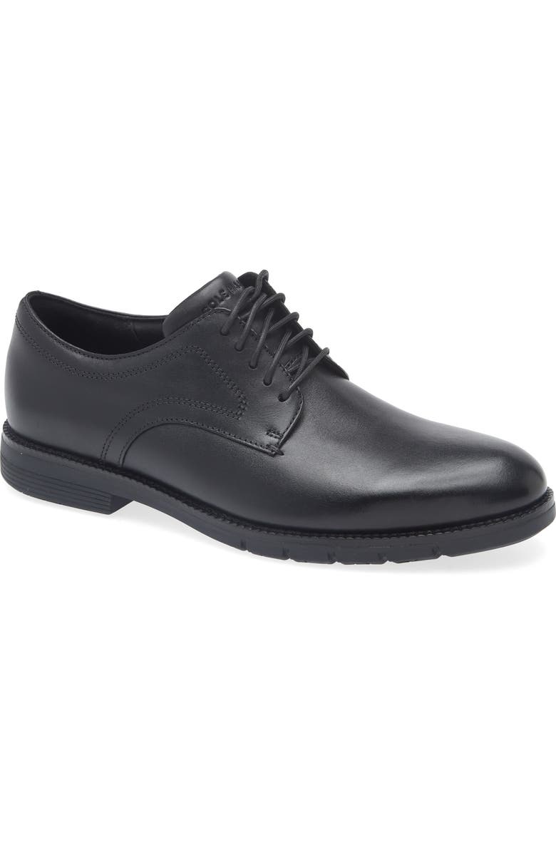 Cole Haan FlexGrand 360 Plain Toe Derby, Main, color, Black