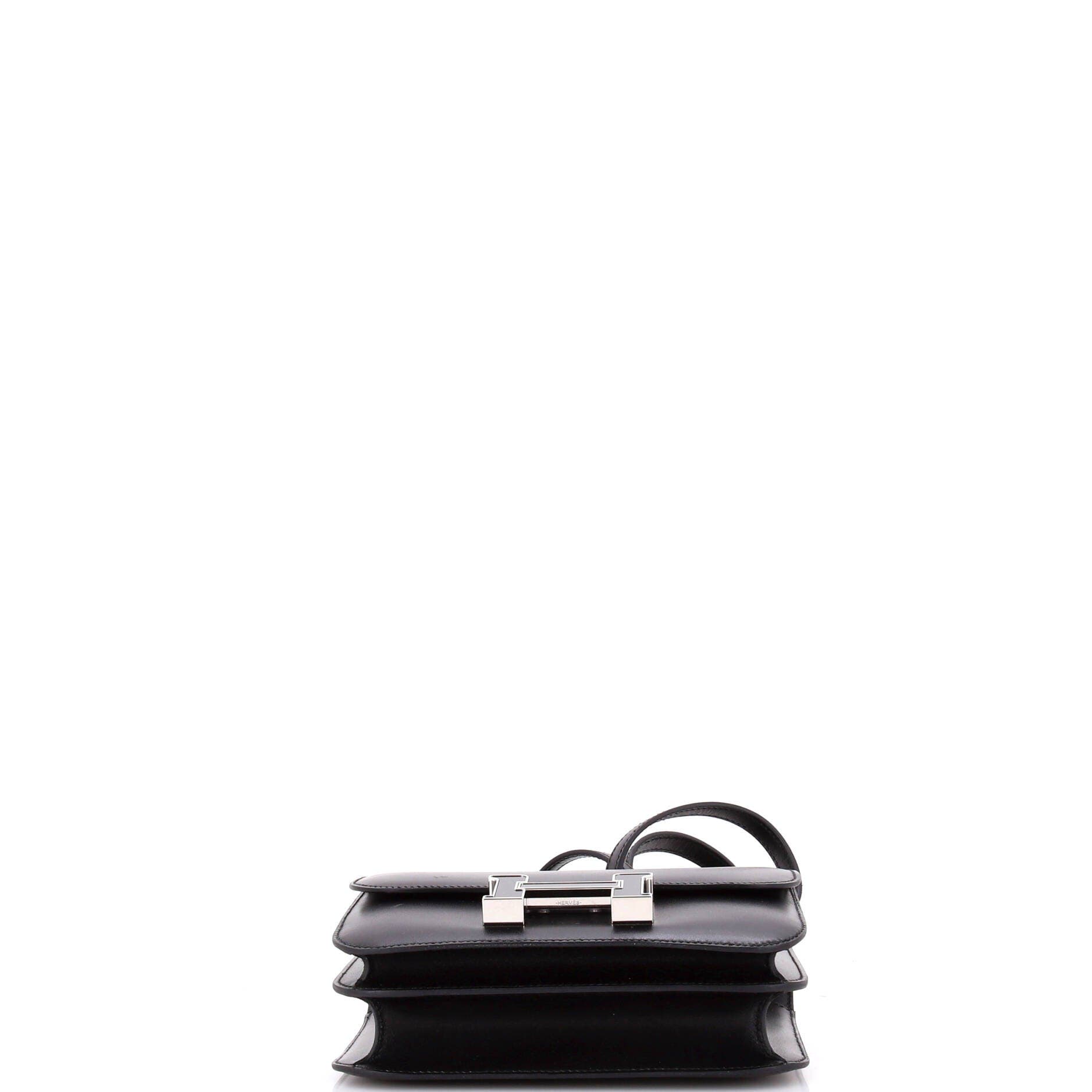 Pre-Owned Hermes Constance Bag Box Calf with Aventurine 18, Alternate, color, Noir