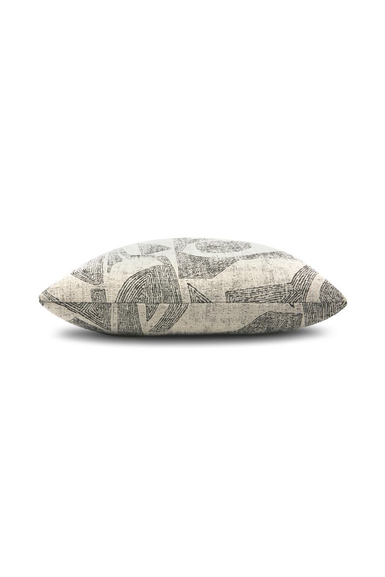 Influence Ebony Indoor & Outdoor Woven Accent Pillow, Alternate, color, Ebony