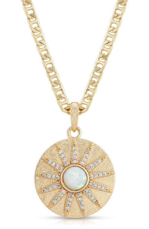 Joy Dravecky Stargazer Opal Pendant Necklace in Gold 