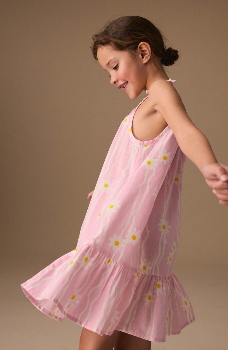 NEXT Kids' Floral Print Cotton Sundress, Alternate, color, Pink