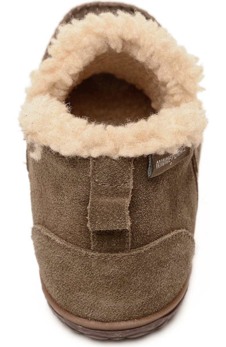 Minnetonka Taren Suede Loafer, Alternate, color, Autumn Brown