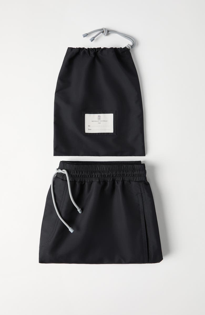 Brunello Cucinelli Swimsuit, Alternate, color, Black