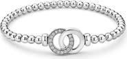 LAGOS Signature Caviar Interlocking Diamond Stretch Bracelet