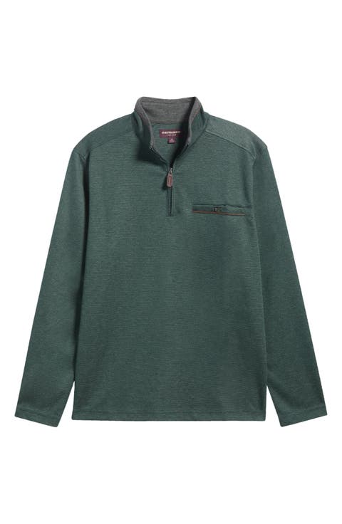 Merritt Piqué Quarter Zip Pullover
