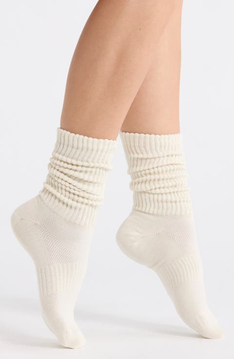 Athleisure Slouch Rib Crew Socks
