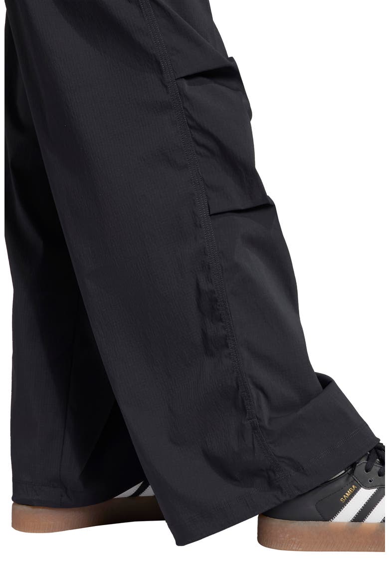 Essentials Ripstop Parachute Pants, Alternate, color, BLACK
